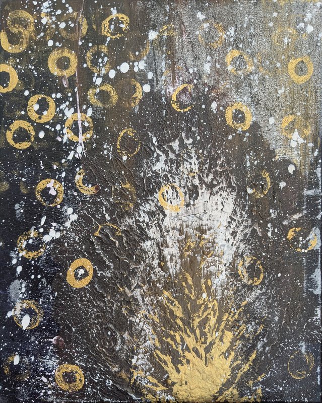 Flamme dans l'univers