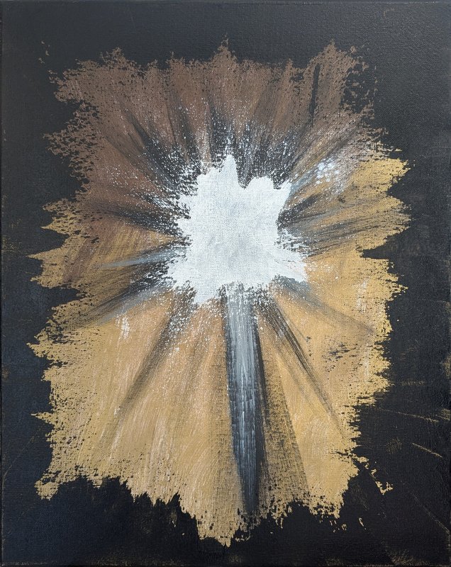 Eclat blanc au travers